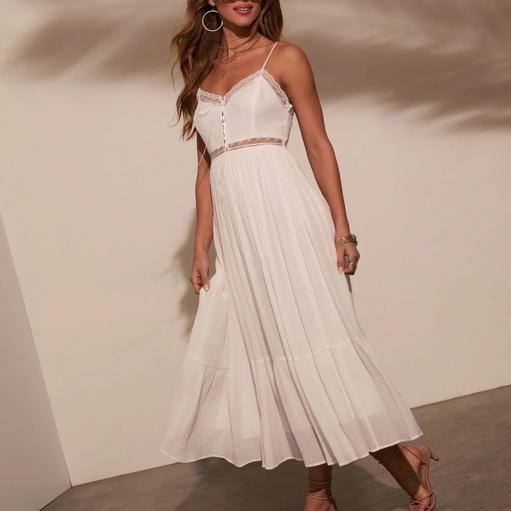 NWT Lace Detailed Maxi Dress